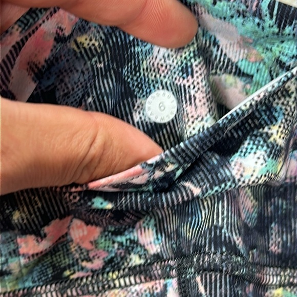 Lululemon Fast & Free Crop II *Nulux 19" Dappled Daze Multi - Picture 5 of 5
